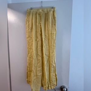 Yellow Linen Pants